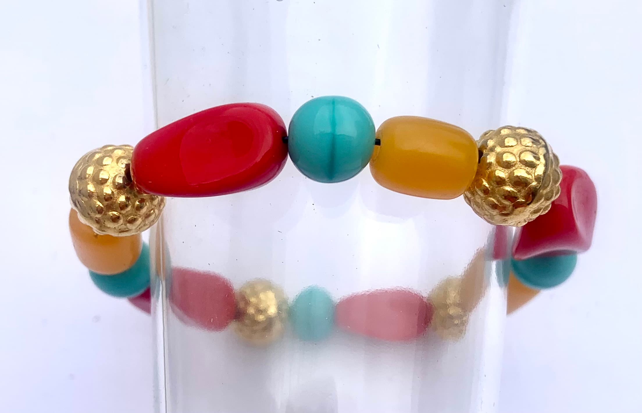 Bracelet with Summer Colours Beads